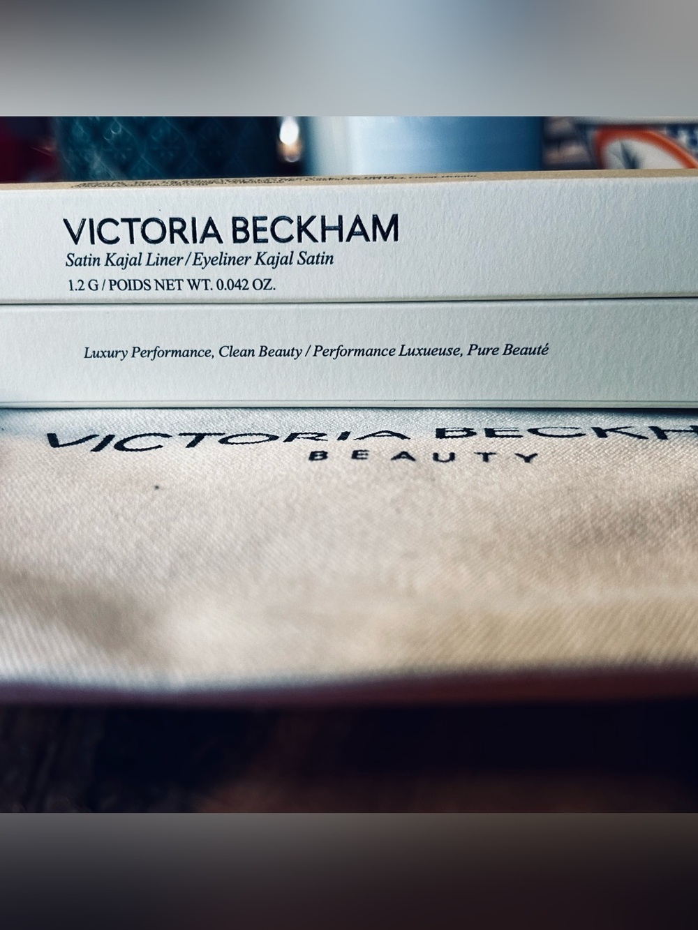 Victoria Beckham- Cocoa or Black Satin Kajal Liner-Long wear Waterproof Eyeliner
